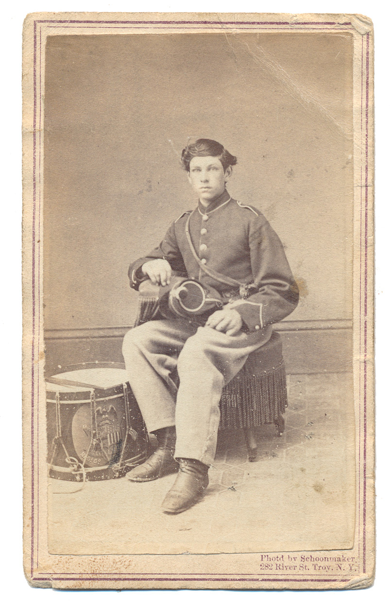 CDV PHOTO OF NEW YORK DRUMMER BOY