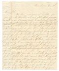 TUSCALOOSA, ALABAMA HOMEFRONT LETTER TO PVT. JOHN SNOW, LUMSDEN'S BATTERY, 2ND ALABAMA LIGHT ARTILLERY — DECEMBER 31, 1861