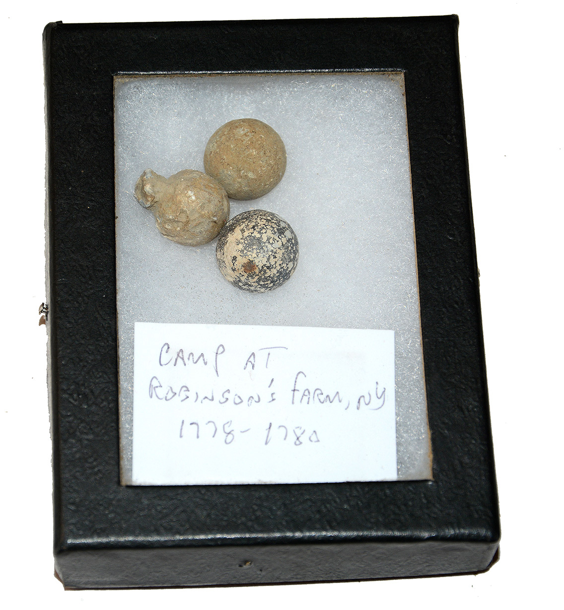 REVOLUTIONARY WAR MUSKET BALLS FROM “NEW BOSTON / CAMP ROBINSON’S FARM”