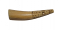 18th CENTURY CARVED HORN POWDER SCOOP