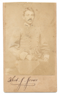 SEATED VIEW OF VMI GRADUATE & TWICE WOUNDED ALABAMA OFFICER WHO SERVED ON GENERAL JOHN B. GORDON’S STAFF AND CARRIED FLAG OF TRUCE AT APPOMATTOX