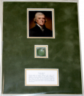 THOMAS JEFFERSON HAIR DISPLAY – FROM CHARLES FISHER COLLECTION, DESCENDENT OF JEFFERSON’S PERSONAL PHYSICIAN 