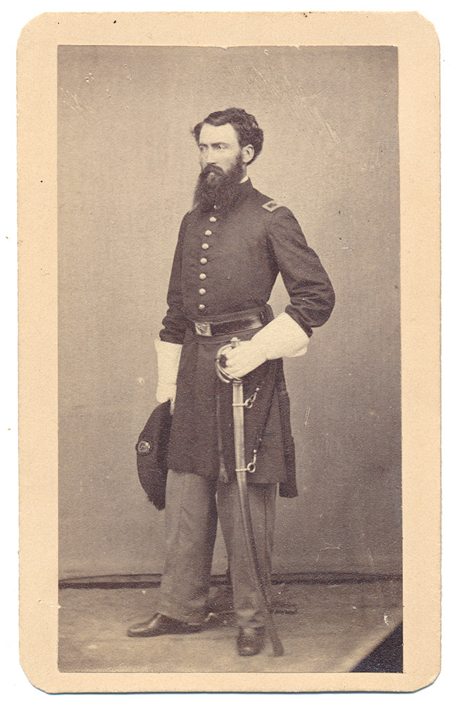 CDV PHOTO OF LT. LEYDEN, 3RD NEW YORK CAVALRY
