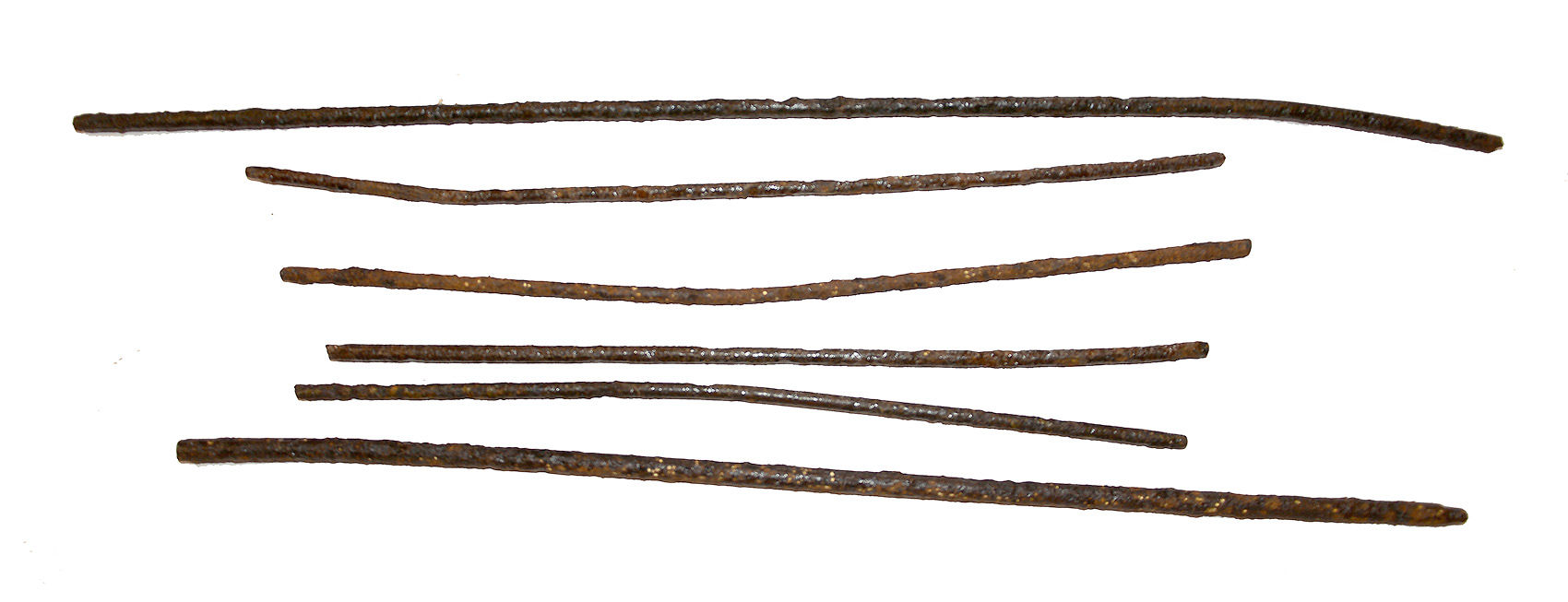 SIX RELIC RAMROD PIECES – RECOVERED AT APPOMATTOX