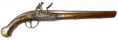 A FINE SILVER MOUNTED PISTOL OF THE BARBARY PIRATE TYPE