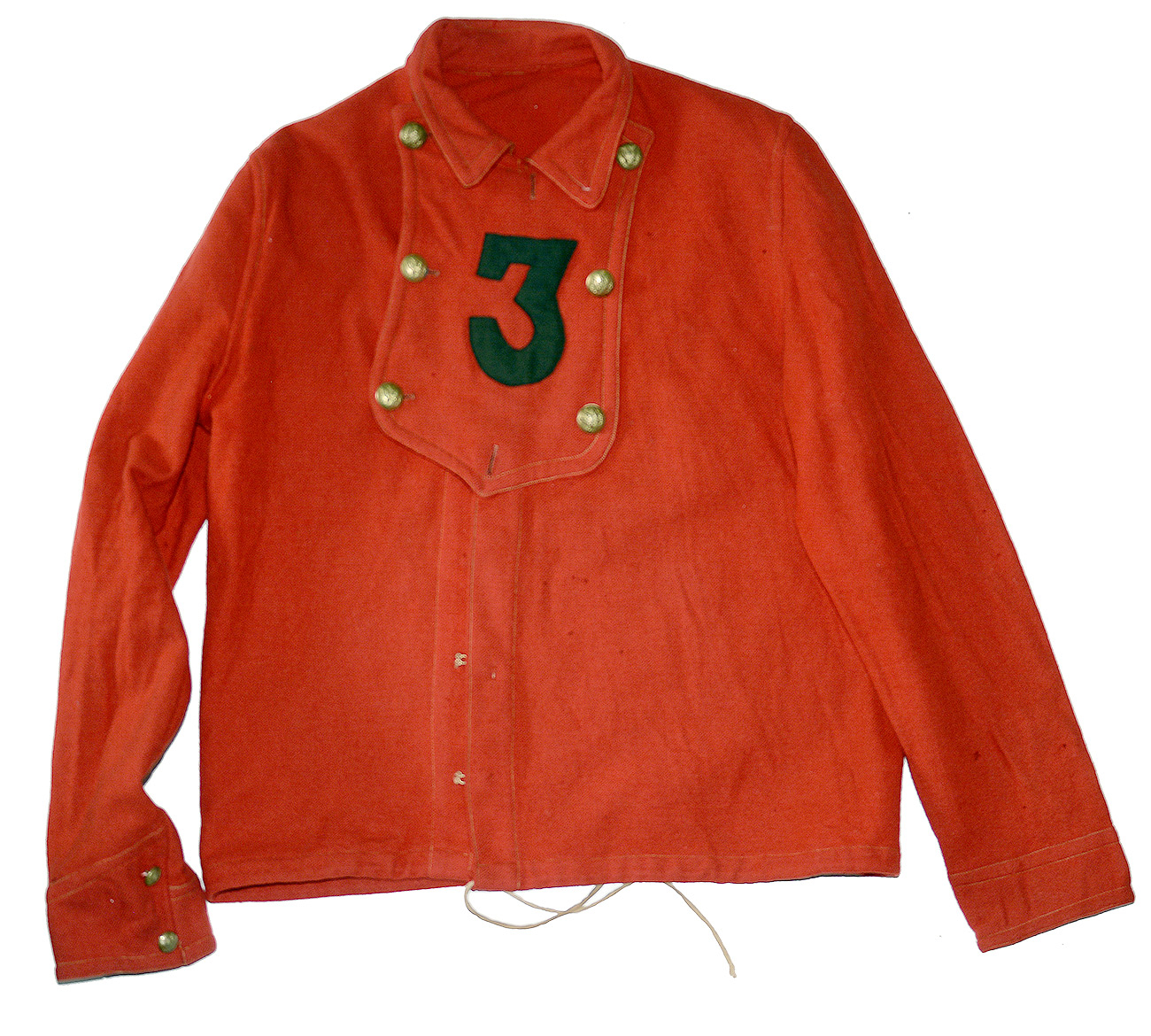 11th NEW YORK INFANTRY BIB FRONT SHIRT (THIRD FIRE DISTRICT) CERTAINLY WORN AT BULL RUN