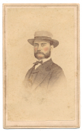 POST-WAR CDV PHOTO OF MAJOR JOHN RAWLE, CSA