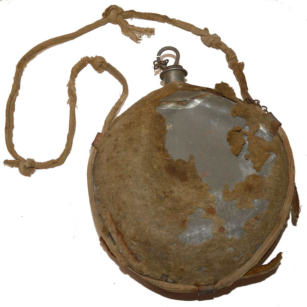 SMOOTHSIDED NEW YORK DEPOT PATTERN CANTEEN OF PERLEY WHITTIER, CO. K 24th MAINE