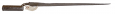 A BROWN BESS BAYONET DUG UP AT TICONDEROGA NY