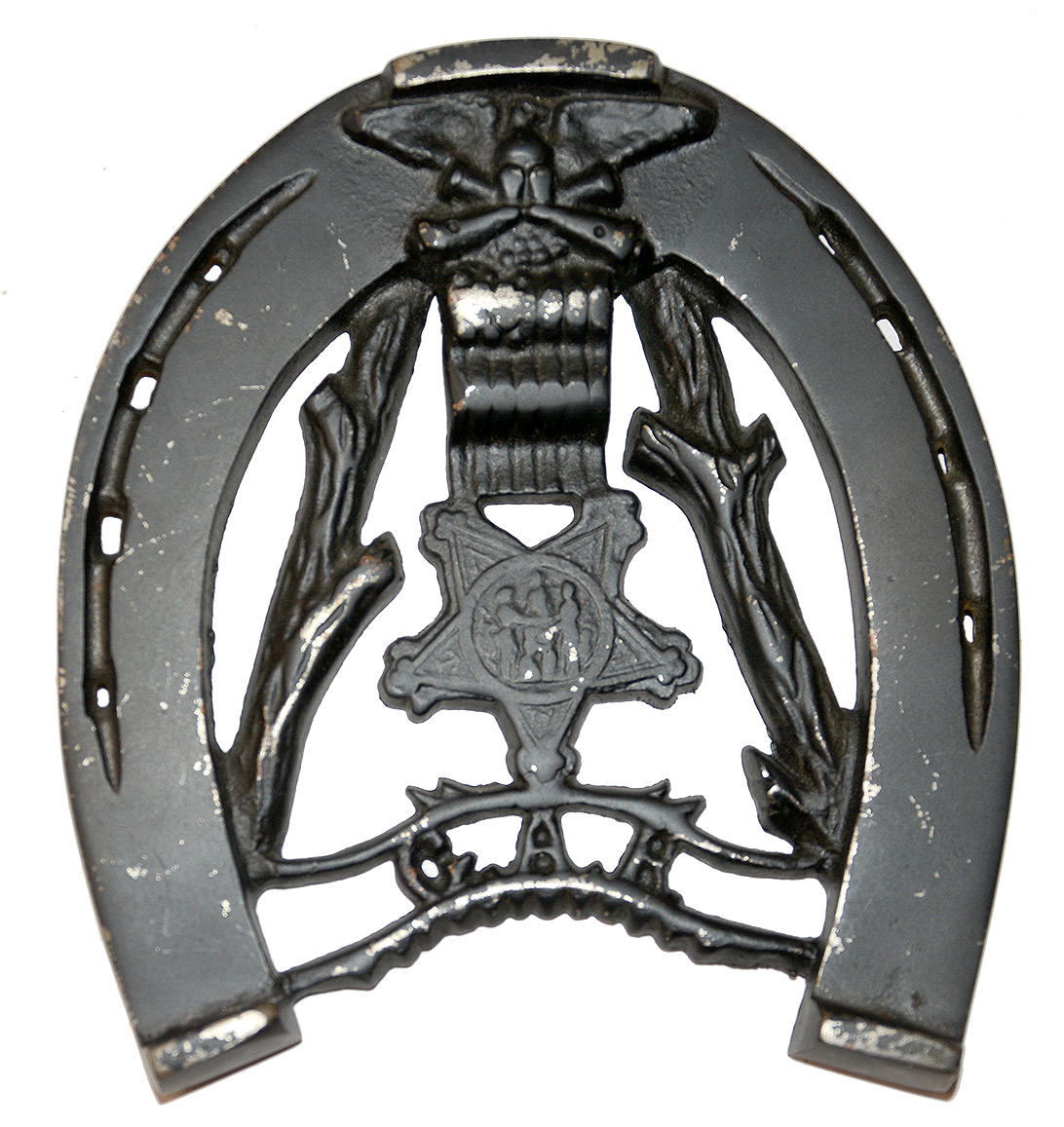 LARGE G.A.R. HORSESHOE TRIVET OR ORNAMENT 