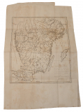 MAP OF THE SOUTH OF SWEDEN, ENGRAVED BY H. MUTLOW, CIRCA 1813