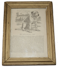 FRAMED SHEET ABOUT THE CANINE SOLDIER “JACK” 