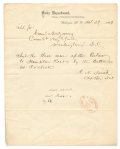 NAVY DEPARTMENT TELEGRAM — ORDERS TO SEND MEN FROM USS EUTAW TO HAMPTON ROADS, APRIL 29, 1864