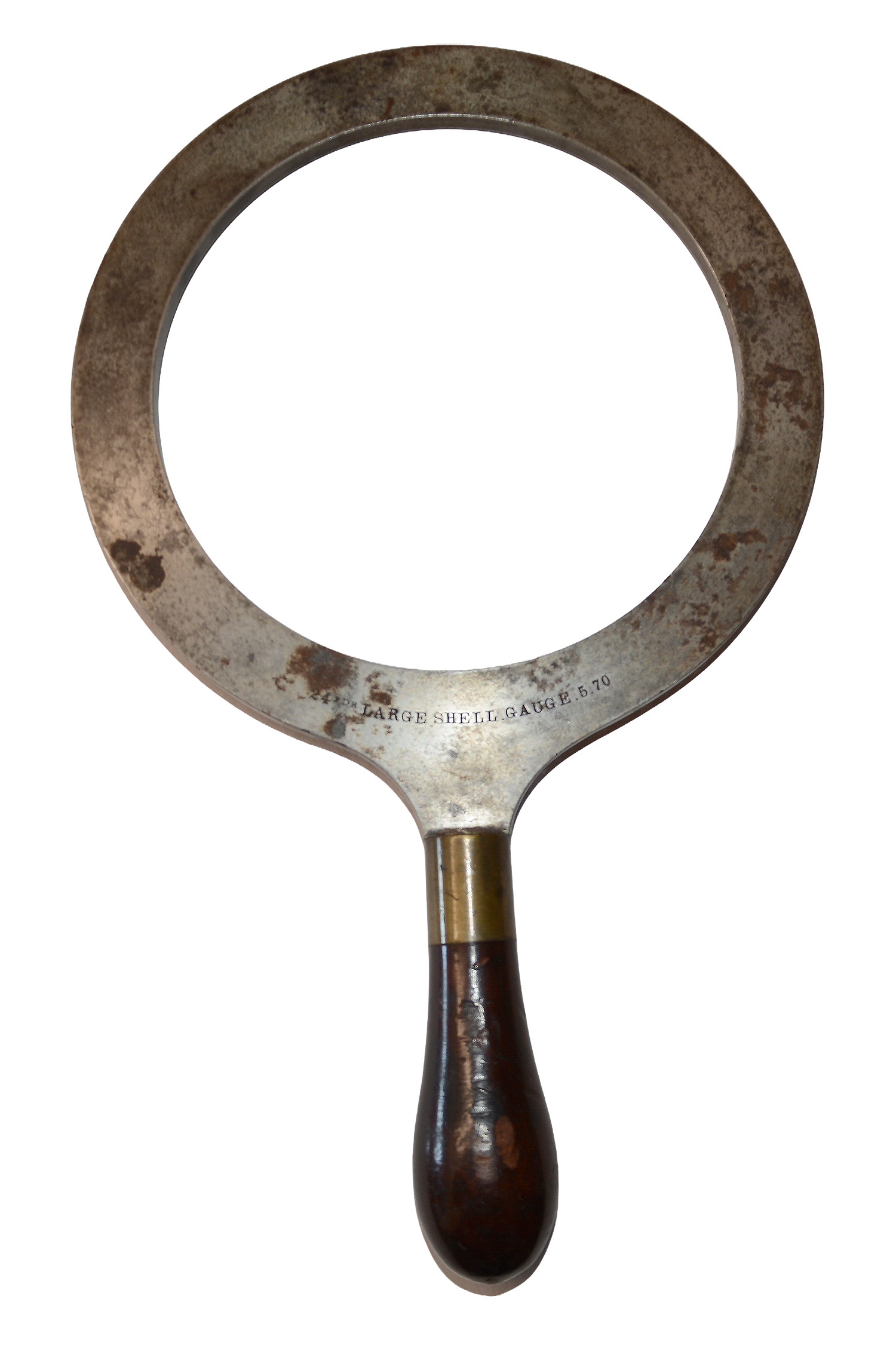 US NAVY 24-POUNDER SHELL RING GAUGE
