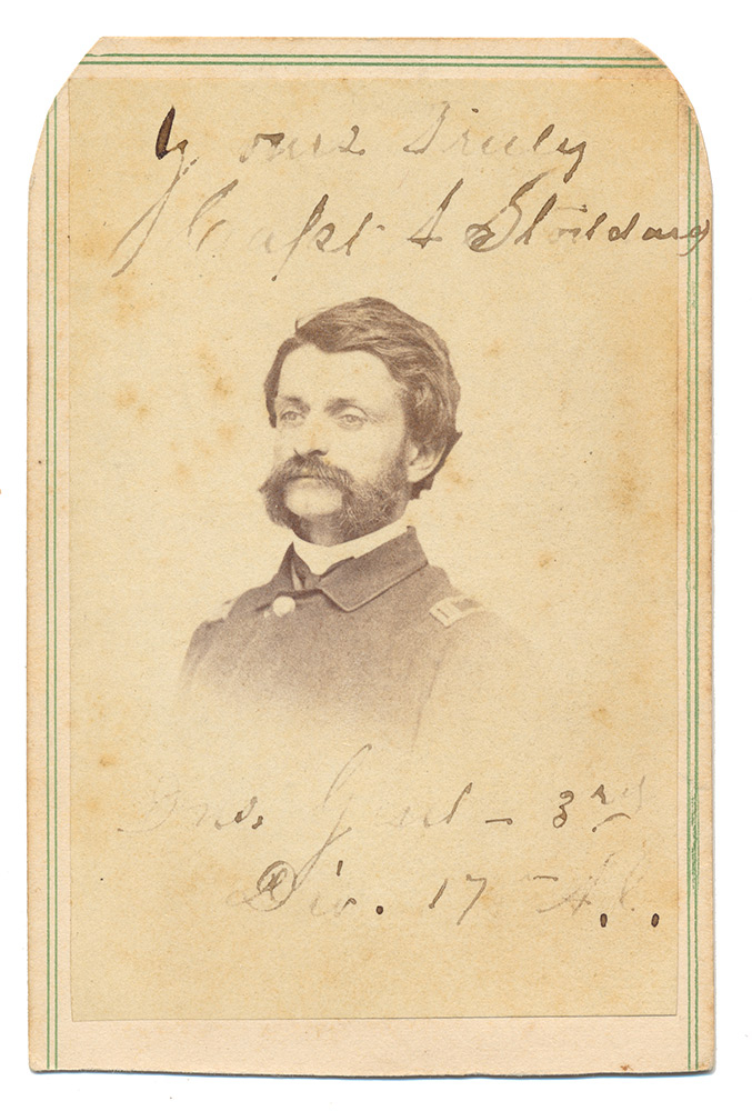 CDV PHOTO OF ALBERT STODDARD, 10TH IOWA INFANTRY