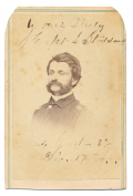 CDV PHOTO OF ALBERT STODDARD, 10TH IOWA INFANTRY