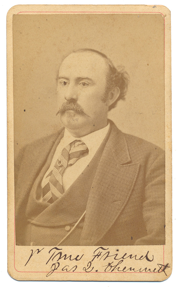 POST CIVIL WAR CDV PHOTO – JAMES Q. CHENOWETH, 7TH TN CAV BATT, 1ST KY CAV, KY STATE SENATOR, TX STATE REP