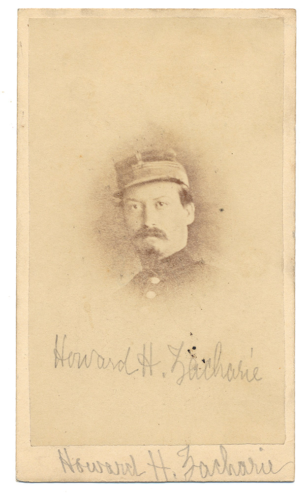 CDV PHOTO OF CONFEDERATE CAPTAIN HOWARD ZACHARIE – LA. ZOUAVE BATTALION & GEN’L STAFF