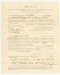 38th INDIANA DISCHARGE - UNION BRIG. GENERAL JOHN F. MILLER TWICE SIGNED 
