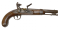 US MODEL 1836 .54 CALIBER FLINTLOCK PISTOL BY ASA WATERS, MILLBURY, MASSACHUSETTS; LOCK DATED 1837, RIFLED BARREL