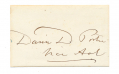  CLIPPED SIGNATURE – US NAVY ADMIRAL DAVID D. PORTER