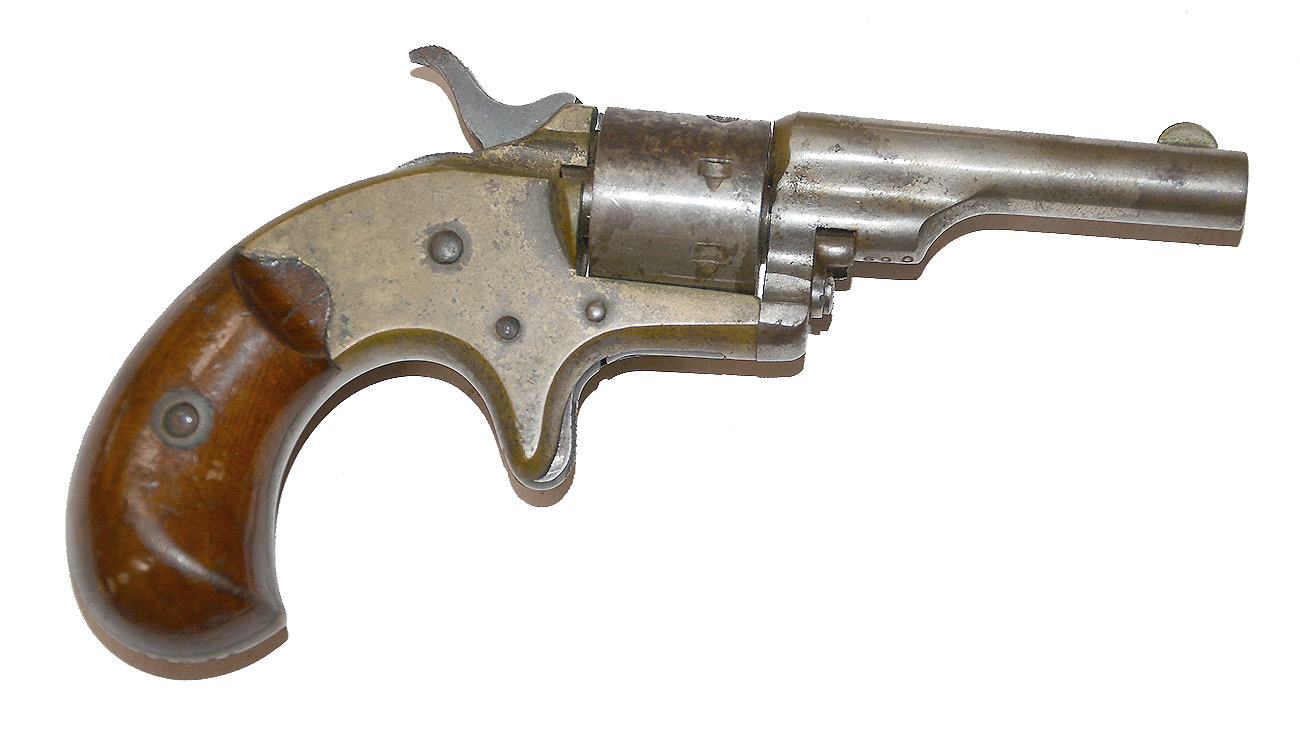 COLT OPEN-TOP .22 POCKET REVOLVER WITH FIRST MODEL HAMMER, SERIAL NUMBER 78069