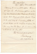 CONFEDERATE ADJUTANT & INSPECTOR GENERAL'S OFFICE DOCUMENT – 45TH NORTH CAROLINA OFFICER TRANSFERRED TO THE INVALID CORPS, MARCH 30, 1865 – WOUNDED AT GETTYSBURG JULY 1, 1863