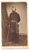 CDV COL. SENECA G. SIMMONS, 34TH PENNSYLVANIA (5TH PA RESERVES) – MORTALLY WOUNDED AT GLENDALE, VA