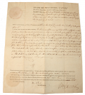1822 TENNESSEE LAND GRANT SIGNED BY GOVERNOR WILLIAM CARROLL – HUMPHREYS COUNTY, BUFFALO RIVER – TO JOHN MCLEMORE, JOHN DAVIS, AND GEORGE CAMPBELL