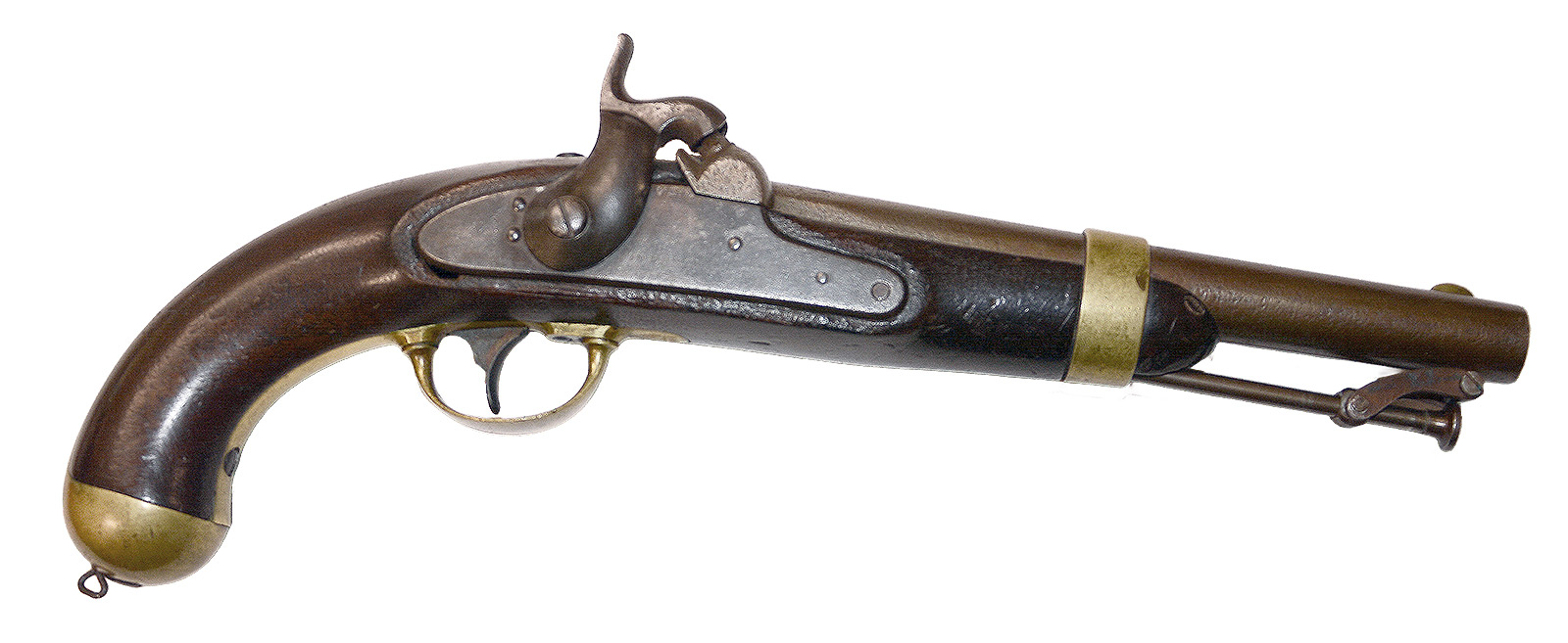 US MODEL 1842 PERCUSSION PISTOL BY I.N. JOHNSON – DATED 1855