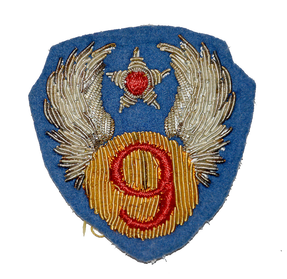 WWII 9TH ARMY AIR FORCE BULLION PATCH