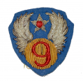 WWII 9TH ARMY AIR FORCE BULLION PATCH