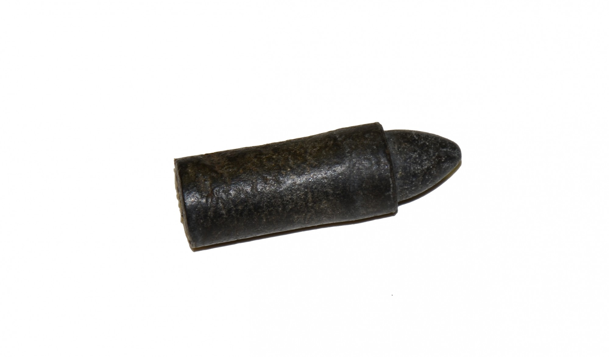 SCARCE SMITH CARBINE .50 CAL. CARTRIDGE INTACT WITH ITS ORIGINAL DESIGNED ‘HARD RUBBER’ CASING IN EXCELLENT CONDITION