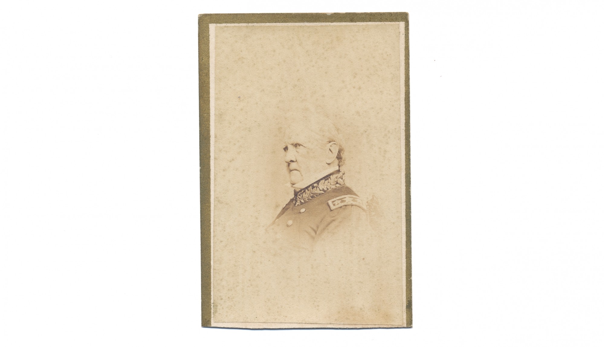 CDV BUST VIEW OF LIEUTENANT GENERAL WINFIELD SCOTT