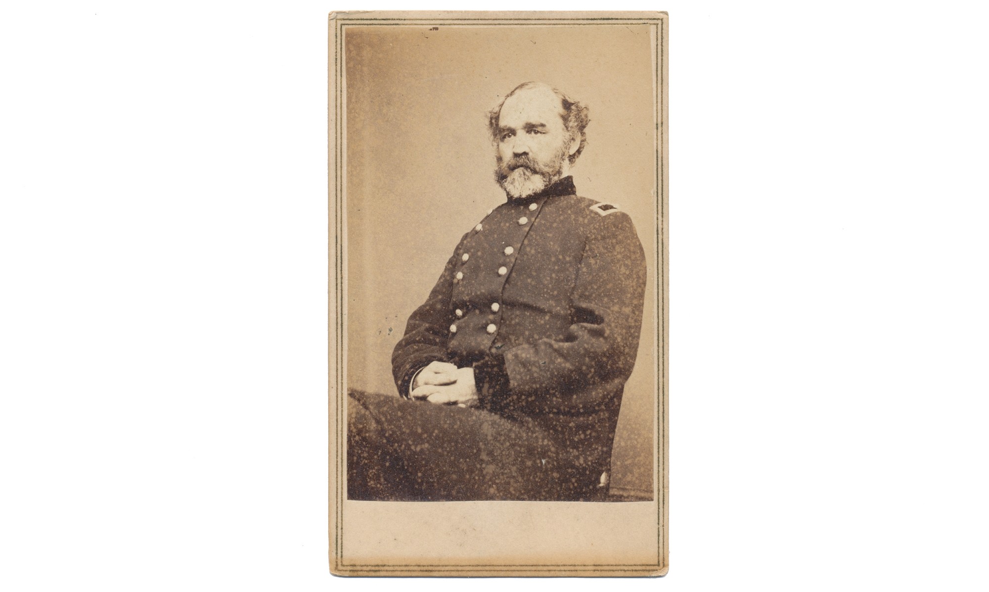 CDV - SEATED VIEW OF BRIGADIER GENERAL MONTGOMERY MEIGS