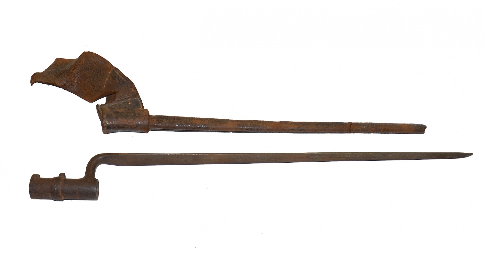 MODEL 1855 BAYONET AND SCABBARD FROM MAINE ESTATE
