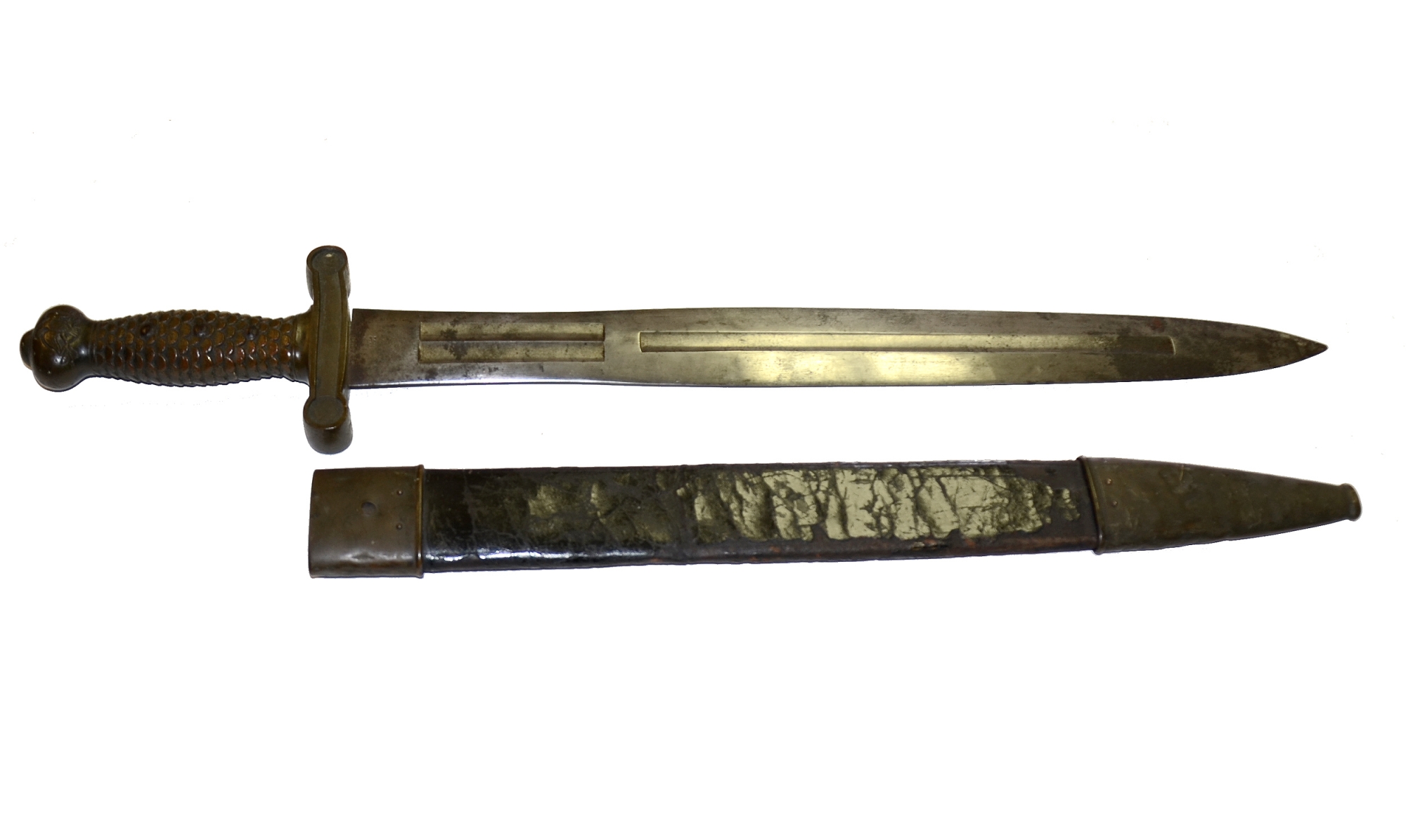 AMES MODEL 1832 HEAVY ARTILLERY SABER WITH SCABBARD