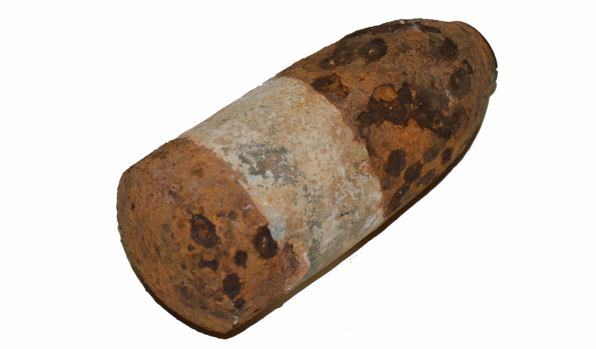 DUG 3-INCH HOTCHKISS SHELL WITH HOTCHKISS PERCUSSION FUSE RECOVERED AT BULL RUN, VA