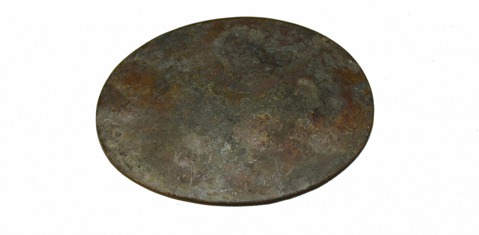 OVAL MILITIA CROSS SHOULDER BELT PLATE FROM ROSENSTEEL GETTYSBURG COLLECTION