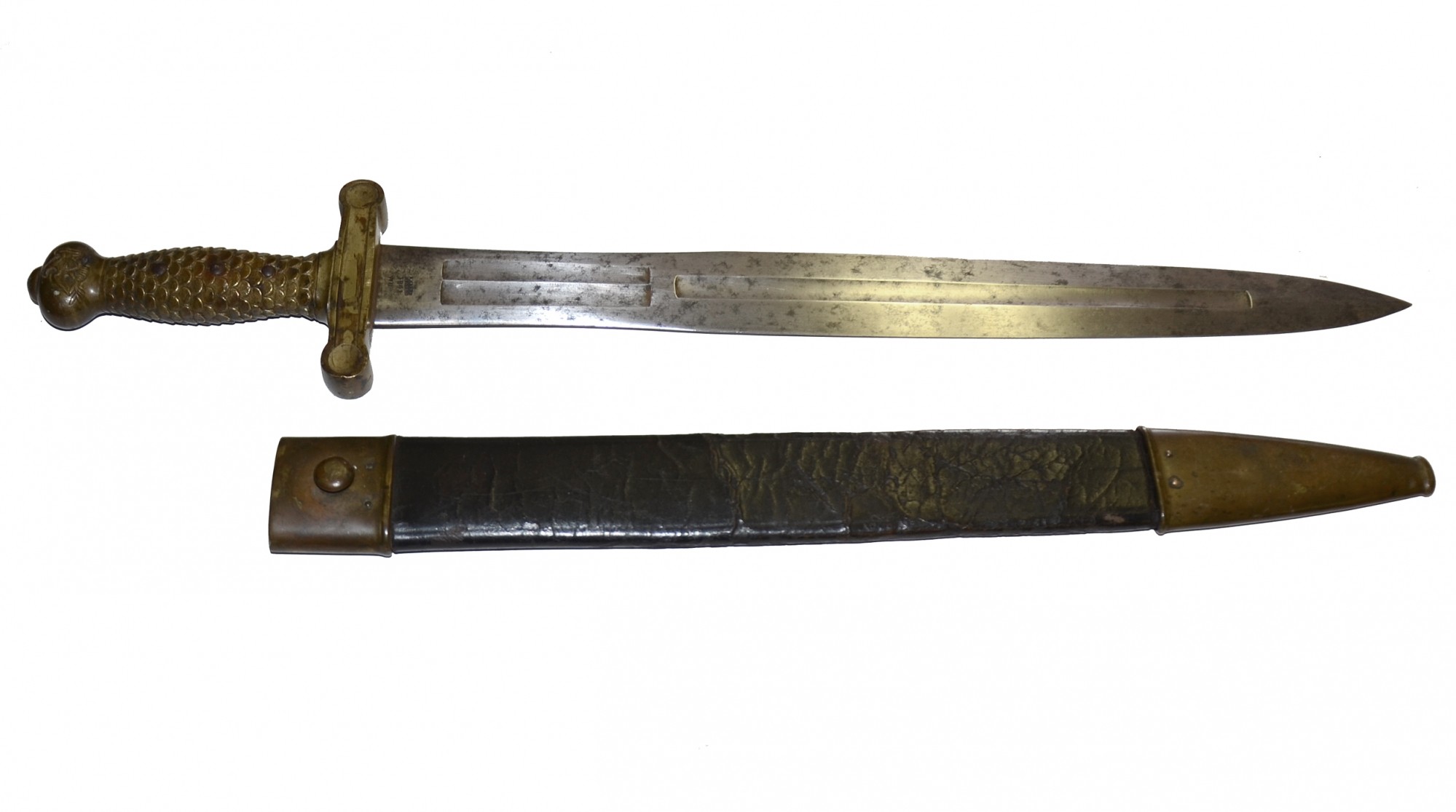 AMES MODEL 1832 HEAVY ARTILLERY SABER WITH SCABBARD