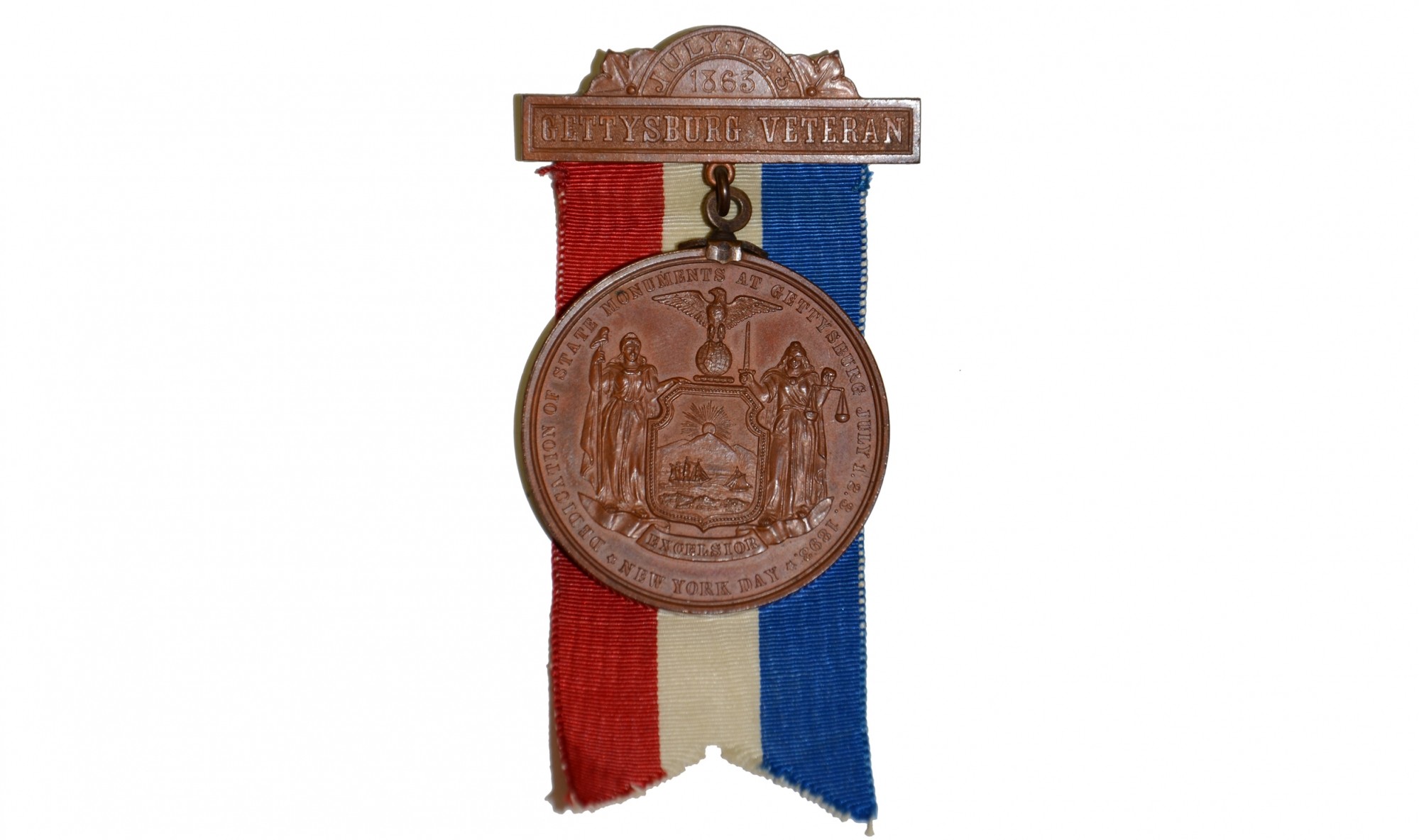 1893 NEW YORK DAY GETTYSBURG VETERANS MEDAL