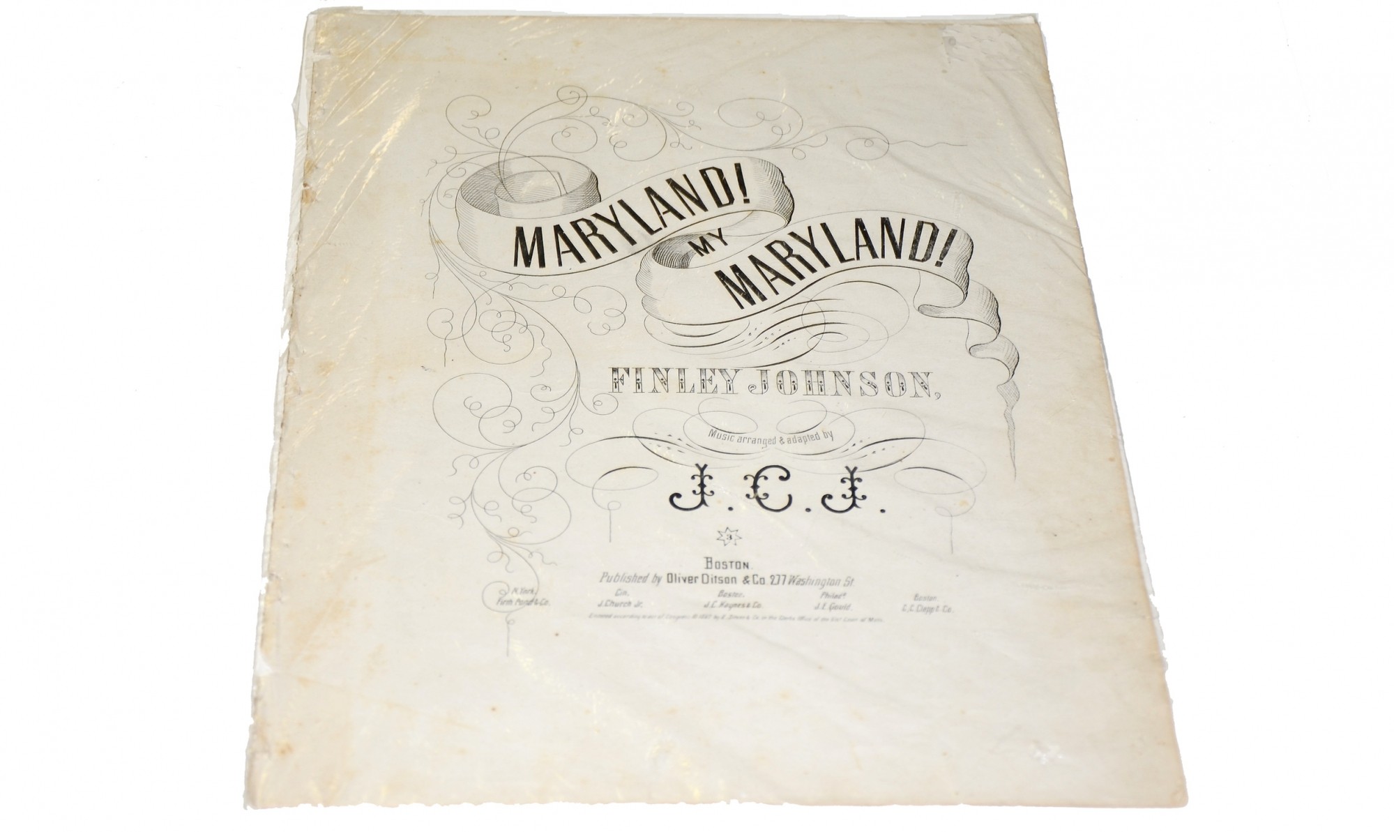 SONG SHEET - “MARYLAND! MY MARYLAND!” 