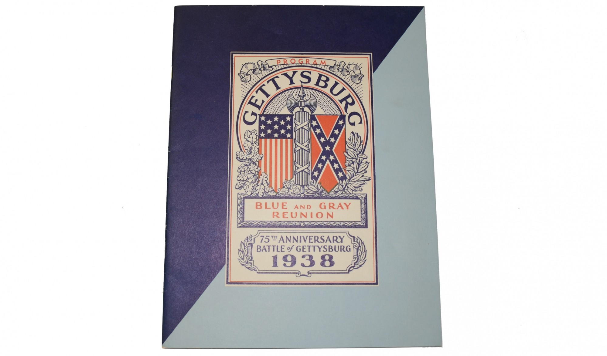 OFFICIAL PROGRAM AND MAILING ENVELOPE FOR THE 1938 GETTYSBURG REUNION