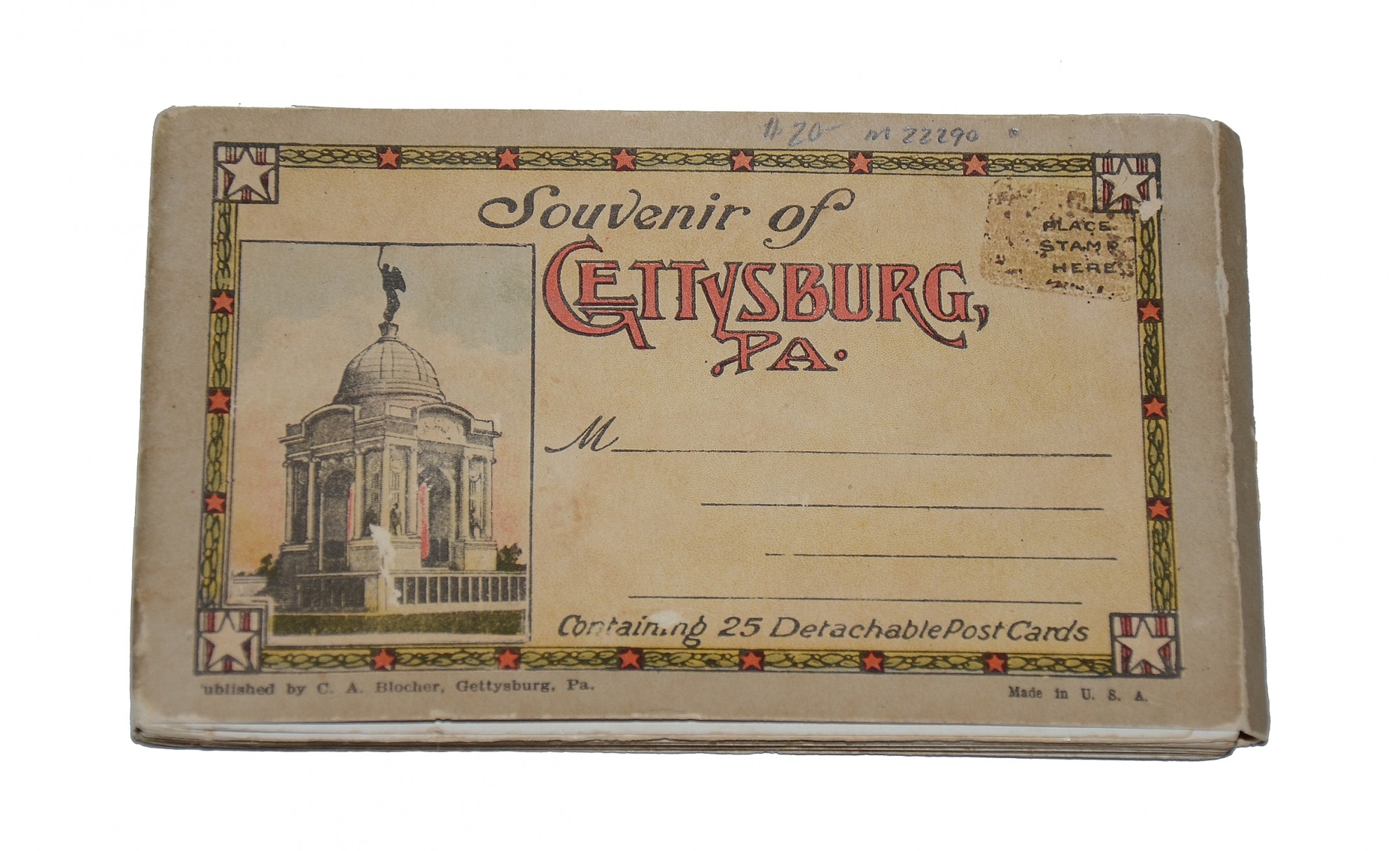 GETTYSBURG SOUVENIR POSTCARD SET