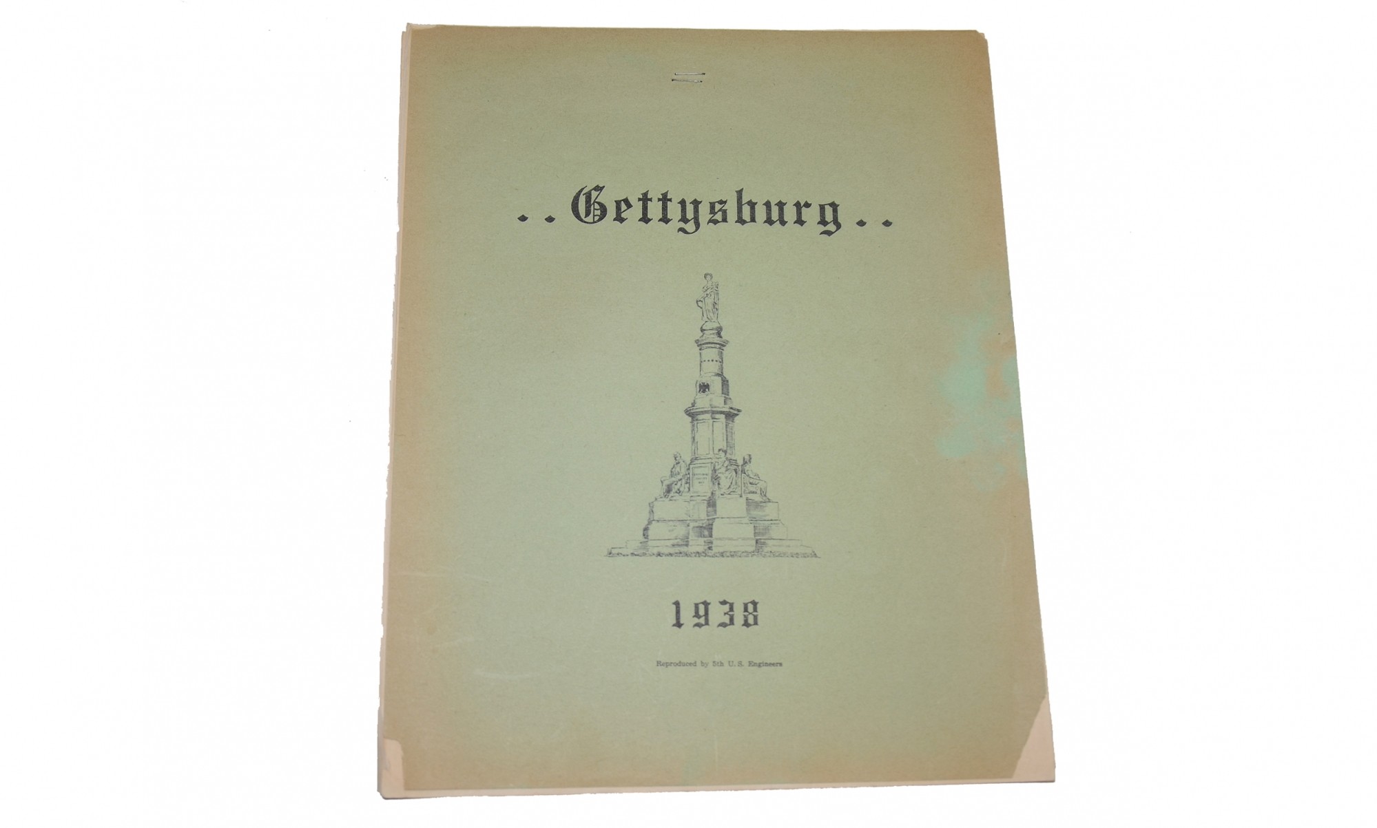 1938 PAMPHLET PRODUCED FOR GETTYSBURG REUNION