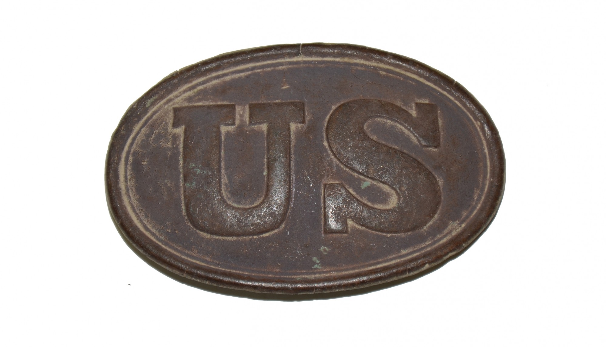 US PATTERN 1839 WAIST BELT PLATE FROM THE ROSENSTEEL GETTYSBURG COLLECTION