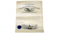 J. F. REYNOLDS LANDIS’ OFFICER’S COMMISSION AS A U.S. ARMY FIRST LIEUTENANT, SIGNED BY PRESIDENT GROVER CLEVELAND 