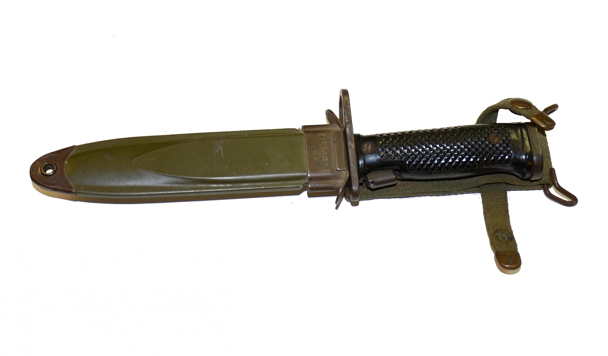 M6 BAYONET WITH M8A1 METAL TIP SCABBARD