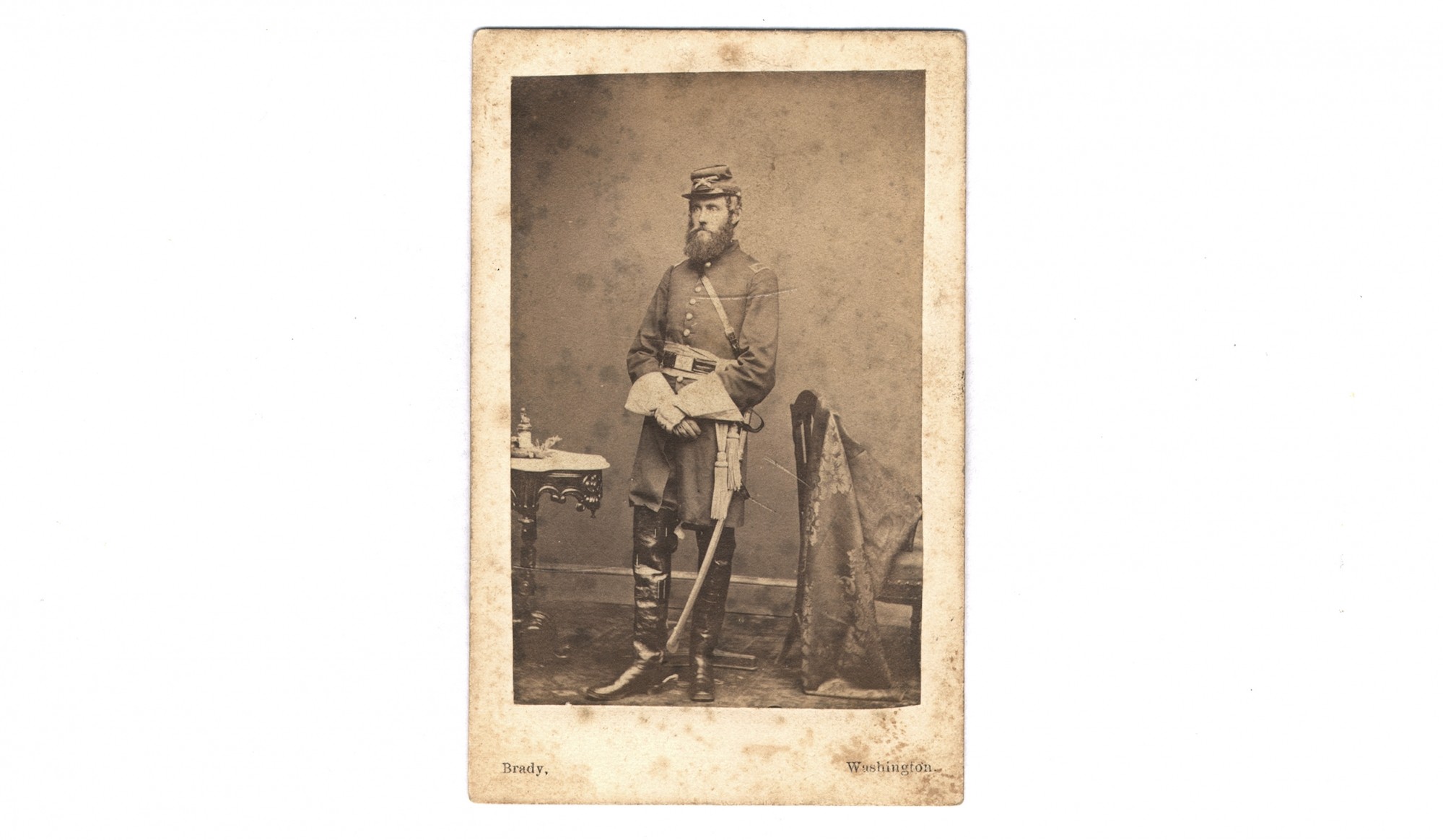 CDV OF A UNION CAVALRY OFFICER BY BRADY