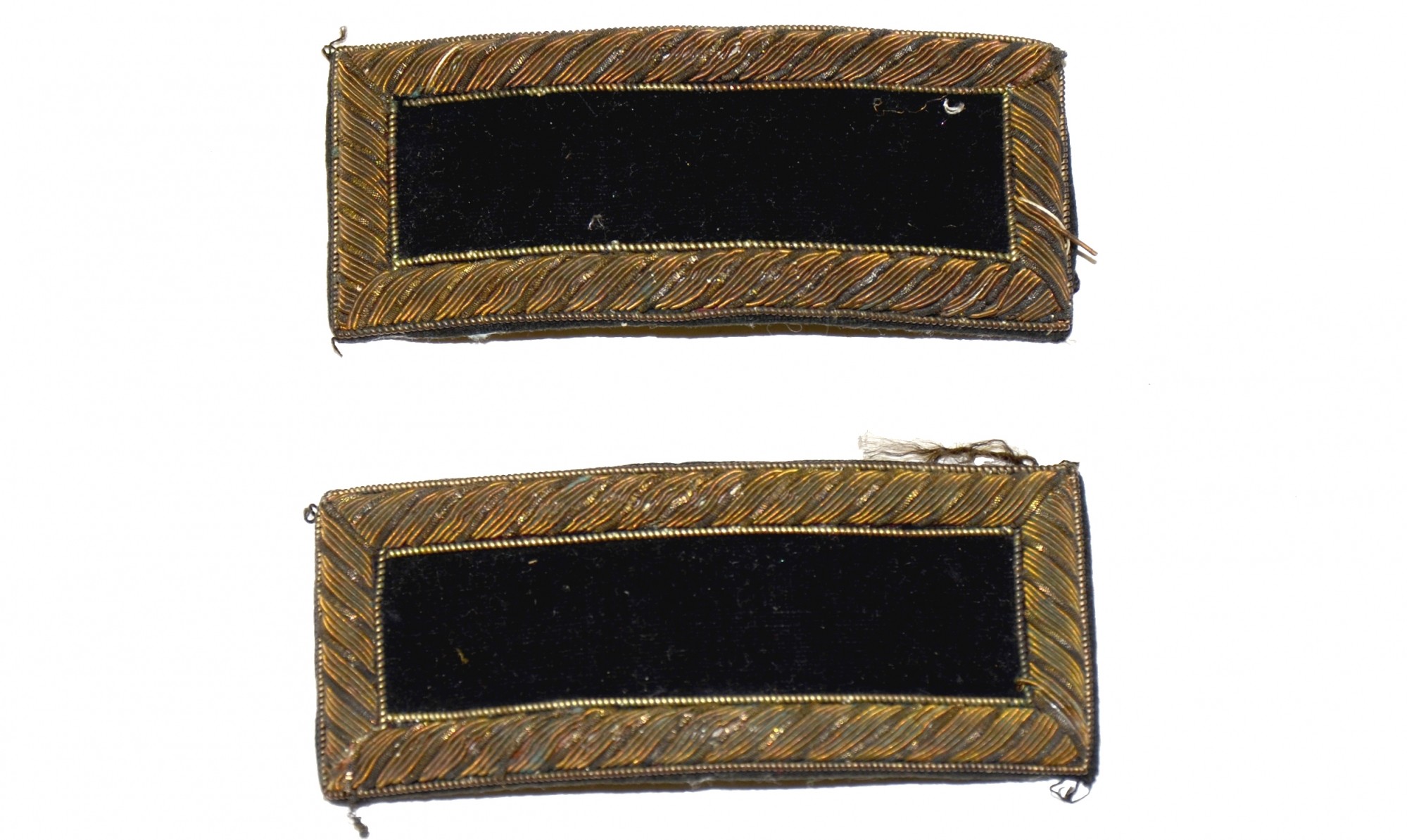PAIR OF INDIAN WAR OFFICERS SHOULDER BOARDS